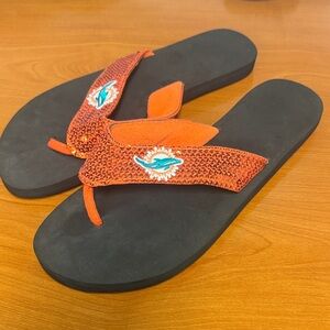 Miami Dolphins Flip Flops Sandals
